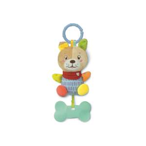 Clementoni Lovely Soft Dog Rattle, plush toy with rattle for babies, colorful, soft, with teething ring - Babies & Toddler