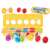 12 piece egg-shaped puzzle toy for kids, featuring colorful fruit shapes