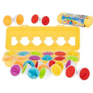 Matching Eggs toy set, 12 pieces, fruit and vegetable shapes, for toddlers and preschoolers - Baby Walker, Push & Pull Toy and Developmental Toy for Toddler