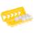 Matching Eggs toy set, 12 pieces, white eggs in a yellow egg carton