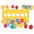 Matching Eggs toy set, 12 pieces, fruit and vegetable shapes, for toddlers and preschoolers