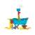 Swimming water table sandbox pirate ship / 25pieces 74192181
