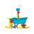 Swimming water table sandbox pirate ship / 25pieces 74192181