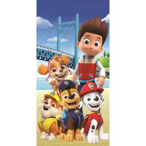 Prosop de plajă Paw Patrol cu Ryder, Chase, Marshall, Skye și Rubble - Mancs Őrjárat