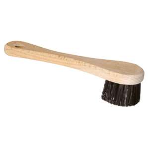 York Shoe Brush MINI - Well-Kept Wardrobe - Wooden Handle with Black Bristles - YORK