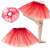 Piros tüll tutu szoknya lányoknak, tökéletes tánc, balett és jelmezekhez
