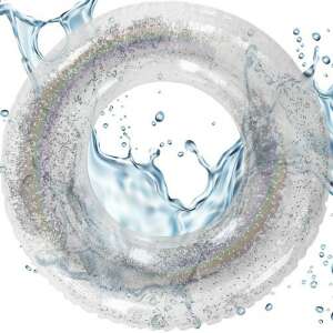 Nafukovací trblietavý plávací kruh