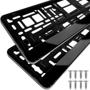 Xtrobb black license plate frame set of 2 with screws - Xtrobb