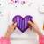 Crafting a heart design with Vasalható gyöngy készlet