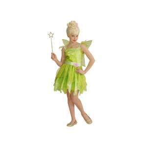 Green fairy costume for girls, size 116 cm, includes dress and wings - Costume for Kid