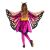 Hátulnézet a Pillangó Pillangó Lány Jelmezről - Narancs és Rózsaszín Szárnyak