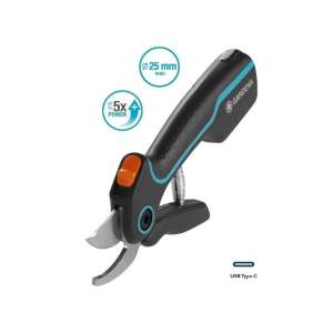 Gardena PowerCut 50 electric pruning shears, cordless, rechargeable, up to 25mm branch diameter - Pruning Shear