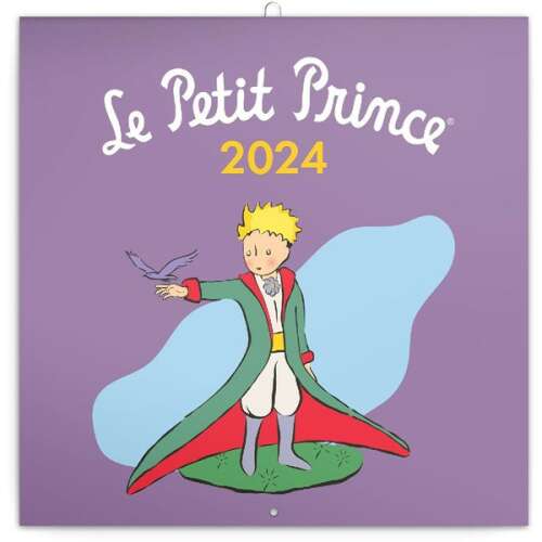 Le Petit Prince 2024-es falinaptár, a Kis Herceg rókával színes illusztrációval