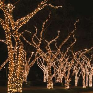 Dekortrend șir de lumină LED sclipitor de gheață atașabil pentru exterior, alb cald, 1000 cm, 100 LED-uri