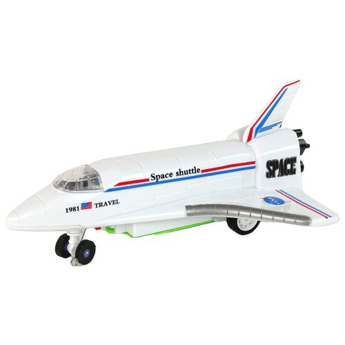 Űrrepülő Játék - Távirányítós - Fehér - 23cm, bočni pogled