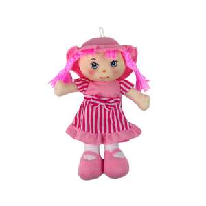 Rosa gestreifte Kuschelpuppe, 28 cm, Rongybaba - Nonbrand Baba