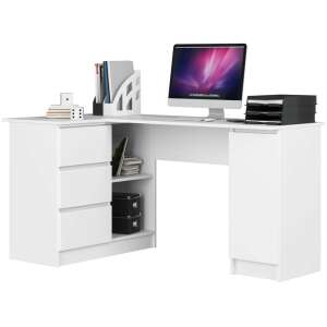 Sarok íróasztal Akord Furniture 155cm, fehér, bal 74265193 Íróasztalok