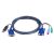 ATEN 2L-5502UP 1,8m USB KVM Kábel w/ built-in PS2 to USB Converter 2L-5502UP 78362180
