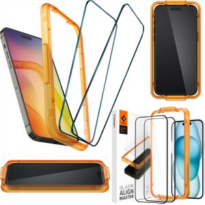 Spigen Glas.tR AlignMaster iPhone 15 Folie de protecție a ecranului, pachet de 2, colaj - Spigen Folii protecție