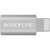 Borofone BV5 MicroUSB - Lightning adapter, ezüst, alumínium