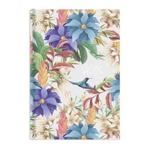 TopTimer Joy 2024 napi határidőnapló virágmintával, B6 méret, pipacs szín - TOPTIMER