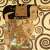 Gustav Klimt festmény részlet, egy spirálmintával díszített nővel