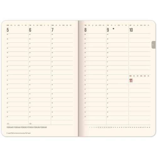 Mágnessel záródó agenda diary Landscapes 2024, 11 × 16 cm 74271388 - Irodai kiegészítő