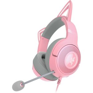 Razer Kraken Kitty Edition V2 Quartz Розов Гейминг Хедсет страничен изглед - Гейминг