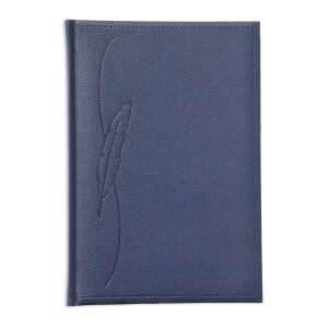 Saturnus Classic C162 B5 kék tárgyalási napló, műbőr borító toll mintával - TOPTIMER