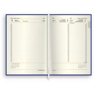 TopTimer Classic 2024 napi határidőnapló, A5 méret, chamois papír, szürke hőre színeződő műbőr borítás, C021 - TOPTIMER