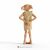 Schleich Dobby figure from Harry Potter, back view