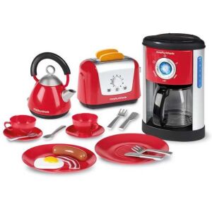 Set de jucării de bucătărie Morphy Richards cu ceainic, prăjitor de pâine, filtru de cafea și vase - Jucarii si ustensile de bucătărie