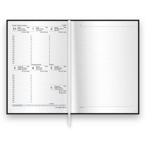 TopTimer Traditional heti naptár A5, zöld, 2024