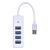Biały hub USB 3.0 z 4 portami