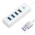 Orico 4-portový USB 3.0 Hub, biely, PW4U-U3-015-WH-EP
