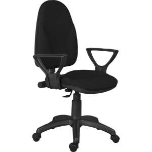 Antares Bravo LX AV.04 fekete irodai szék állítható háttámlával és karfákkal - Antares