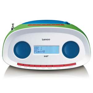Lenco SCD-70 DAB+ CD player with FM radio, green and blue - Radio