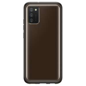 Samsung Galaxy A03s soft clear phone case, black - Phone Case