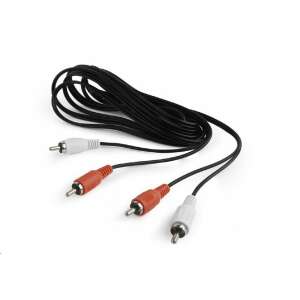 Kabel audio Gembird Cablexpert 3.5mm stereo 1.8m, czarny, 2x wtyk Jack 3.5mm stereo do 2x wtyk Jack 3.5mm stereo - Kable i akcesoria