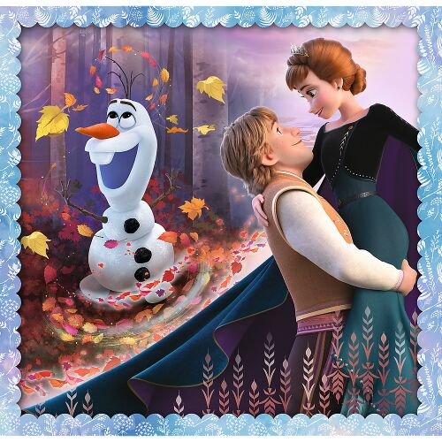 Trefl Frozen 2 puzzle featuring Anna, Kristoff, and Olaf