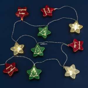 Entac karácsonyi fényfüzér színes csillag LED (ECL-CCSD-10WW)