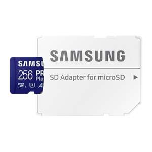 Card microSD Samsung 256GB PRO Plus cu adaptor SD - Samsung Carduri memorie