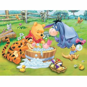 Puzzle Trefl Macko Pu Kúpanie, 30 dielikov s Tigrom, Puom, Prasiatkom a Iáčikom - Trefl Puzzle