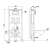 Set rezervor WC montat pe perete Roya Delos WH 21W 74312981