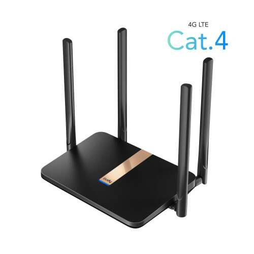Cudy LT500D dual band 4G LTE wireless router, black