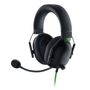 Razer BlackShark V2 X Gaming Headset, Schwarz, schräge Ansicht - Razer