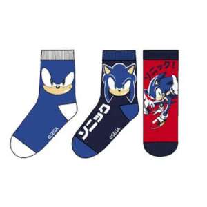 Sonic a sündisznó gyerek zokni 3 db/cs, 23/34 74333674 Gyerek zoknik, térdtappancsok - Fiú