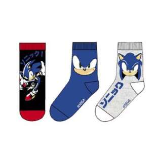 Sonic a sündisznó gyerek zokni 3 db/cs, 23-34 74333675 Gyerek zoknik, térdtappancsok - Fiú