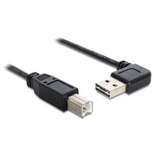 Delock EASY-USB 2.0 A na B kábel, 2m, zahnutý konektor