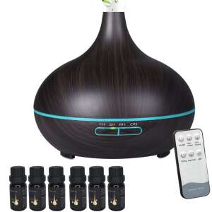 Difuzor de aromă Pepita cu 6 uleiuri și telecomandă #dark brown 88218987 Aparate si unelte electrocasnice